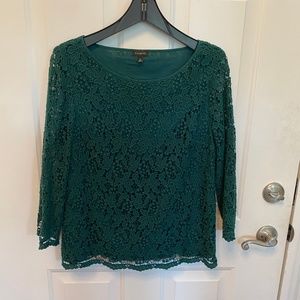 Talbot's. Dark Green Top. NWOT. Size 10.
